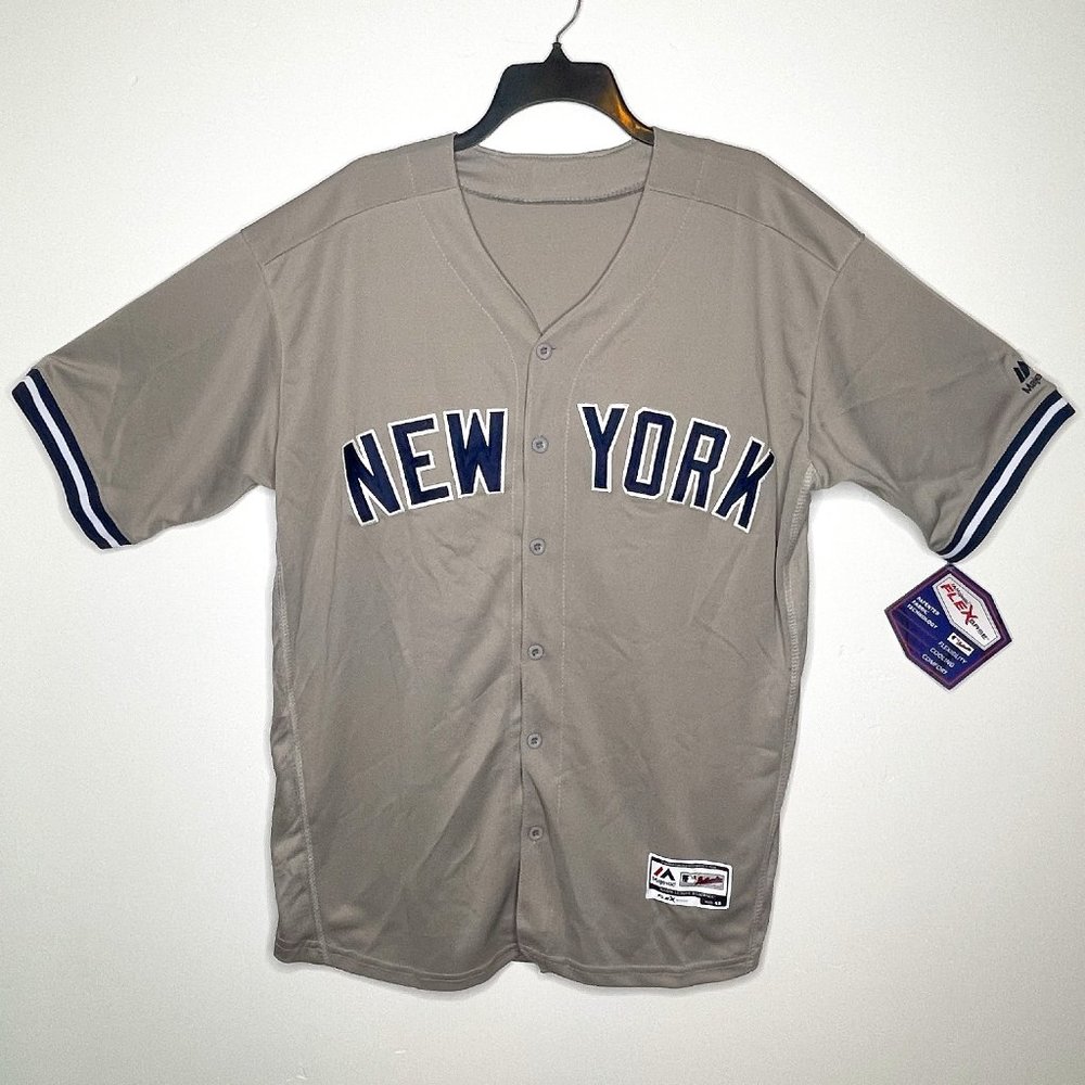 BRAND NEW AARON JUDGE YANKEES JERSEY BASEBALL MENS MAJESTIC FLEX BASE SIZE 44 Lg
